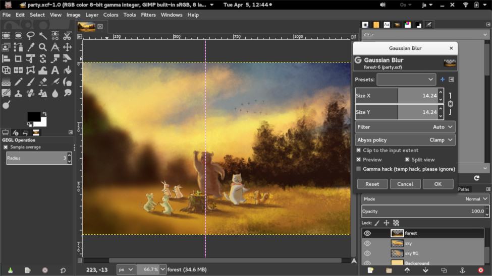 Gimp Interface